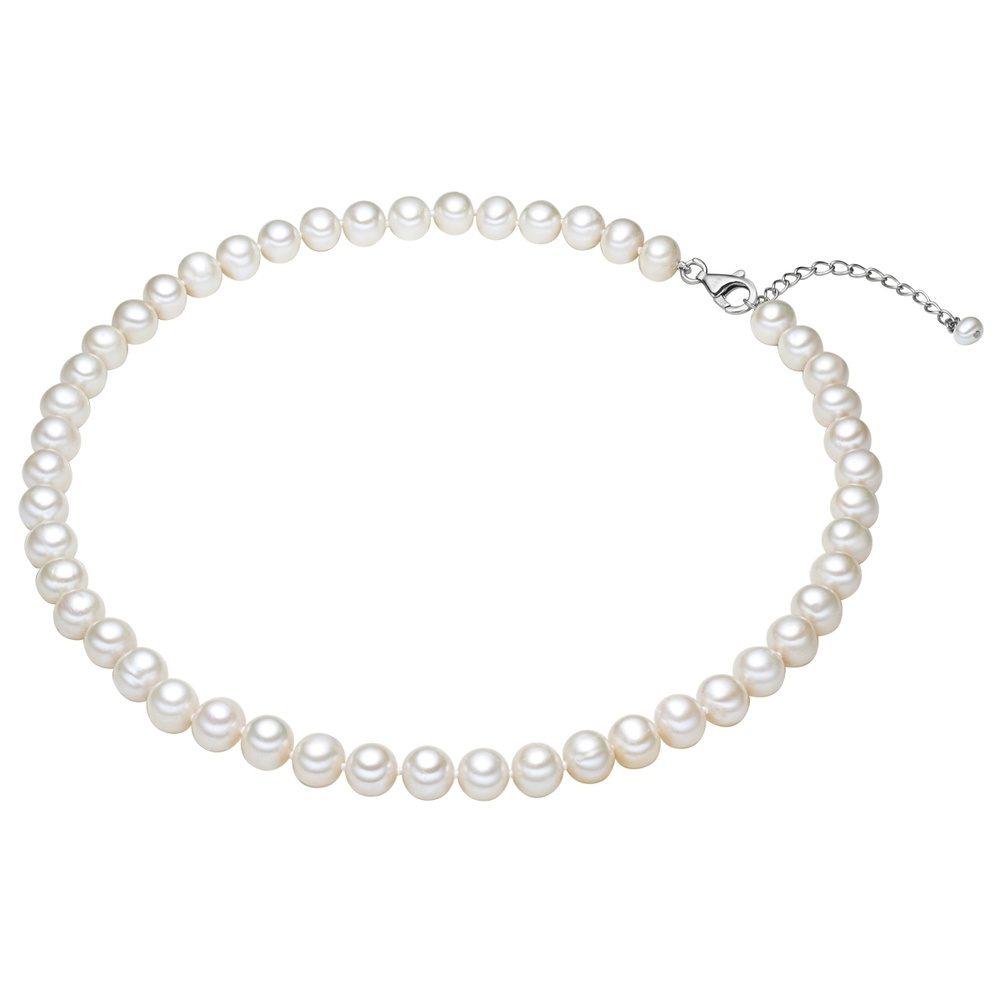 Valero Pearls Collier de perles Perle de culture d'eau douce Perle de culture d'eau douce en Bl collier