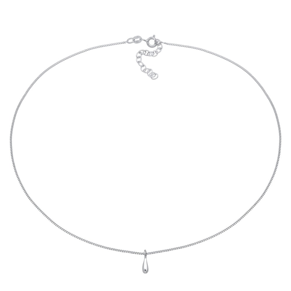 Elli Elli Collier Femmes Goutte Pendentif Basique Simple en argent sterling 925 collier