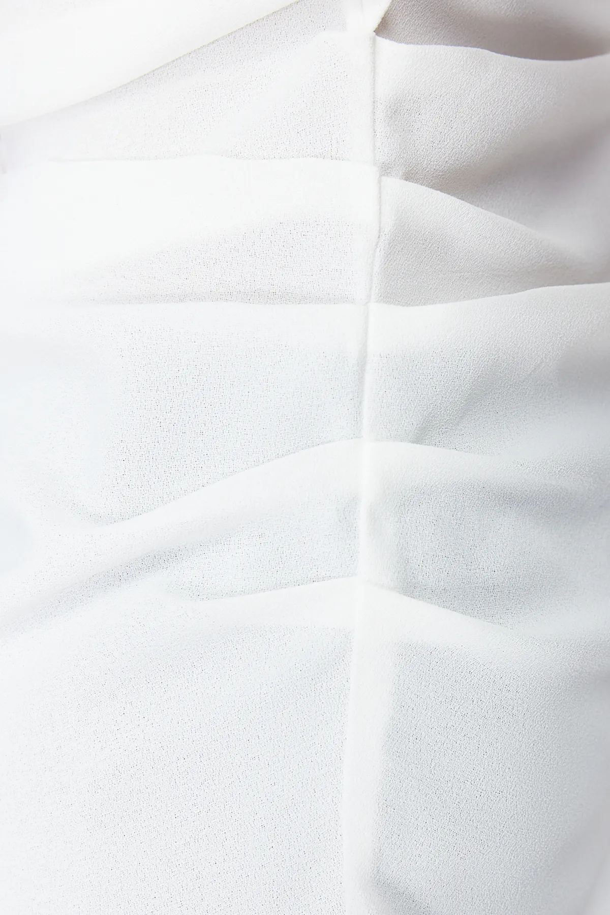 Trendyol Collection  Ecrufarbene, figurbetonte Webbluse mit U-Boot-Ausschnitt TWOSS24BZ00353