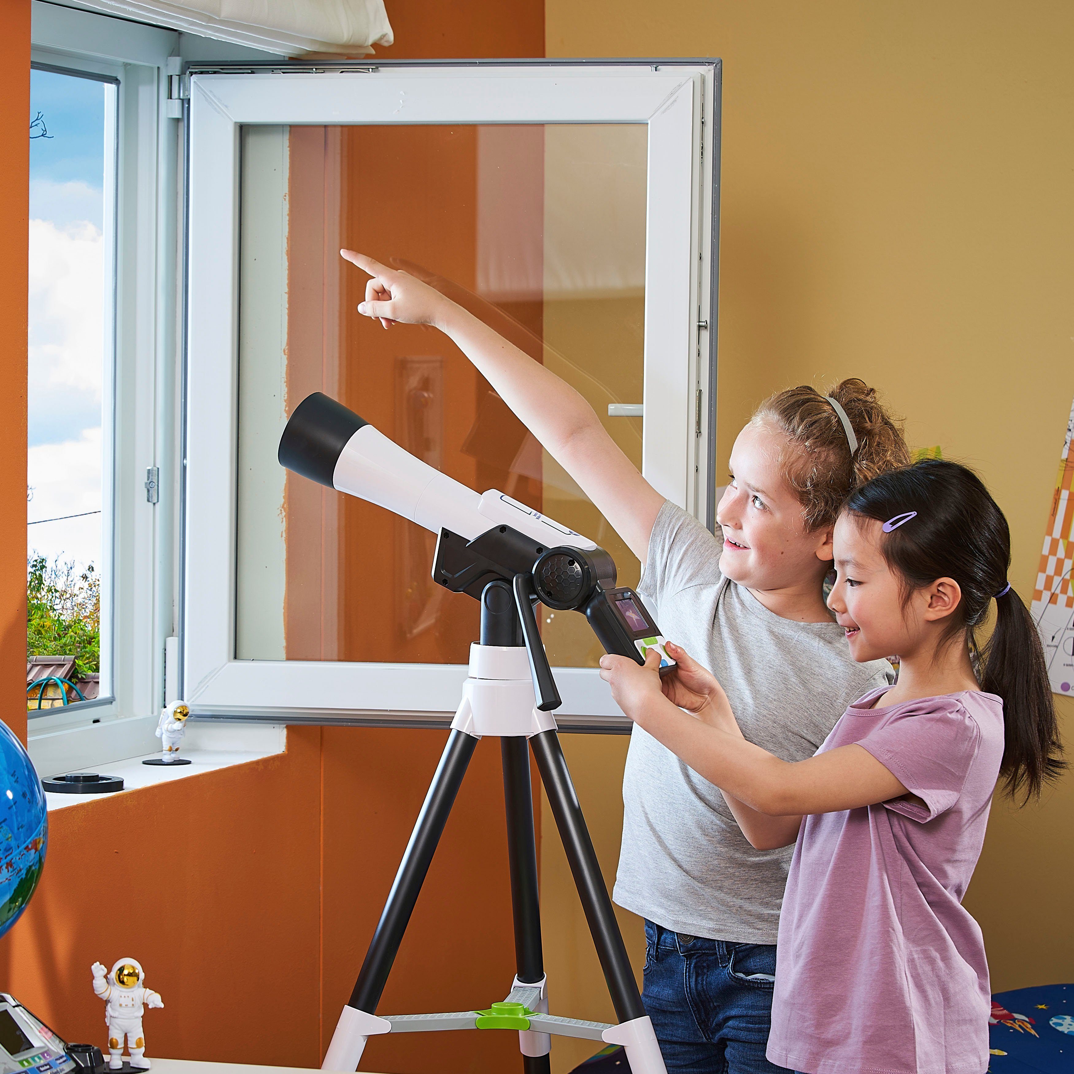 Vtech® Teleskop Interaktives Video-Teleskop für Kinder, mit NASA Lerninhalten und Spielen