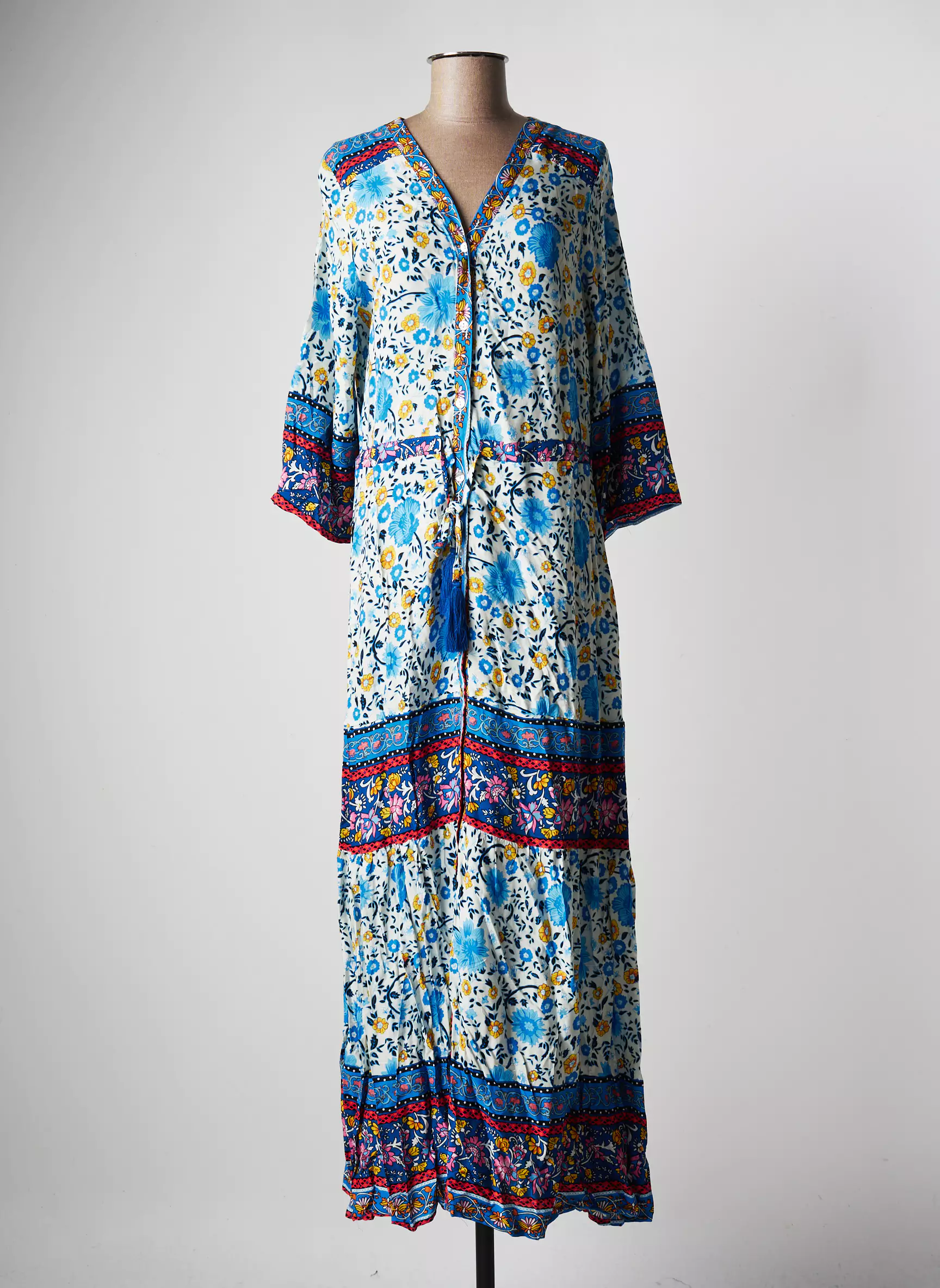 Opl Robes Longues Femme couleur bleu