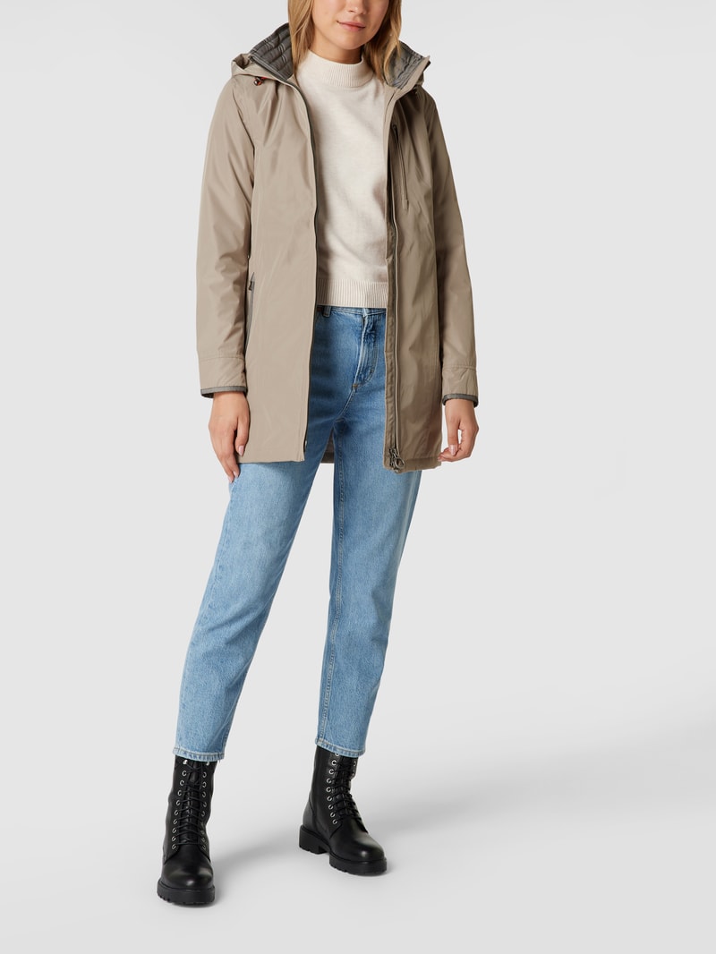 Jacke mit Label-Detail Modell 'STOCKHOLM' in sand