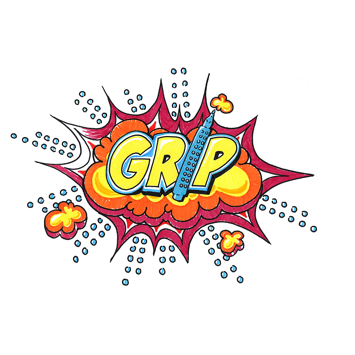 Filzstifte GRIP, 20 Farben