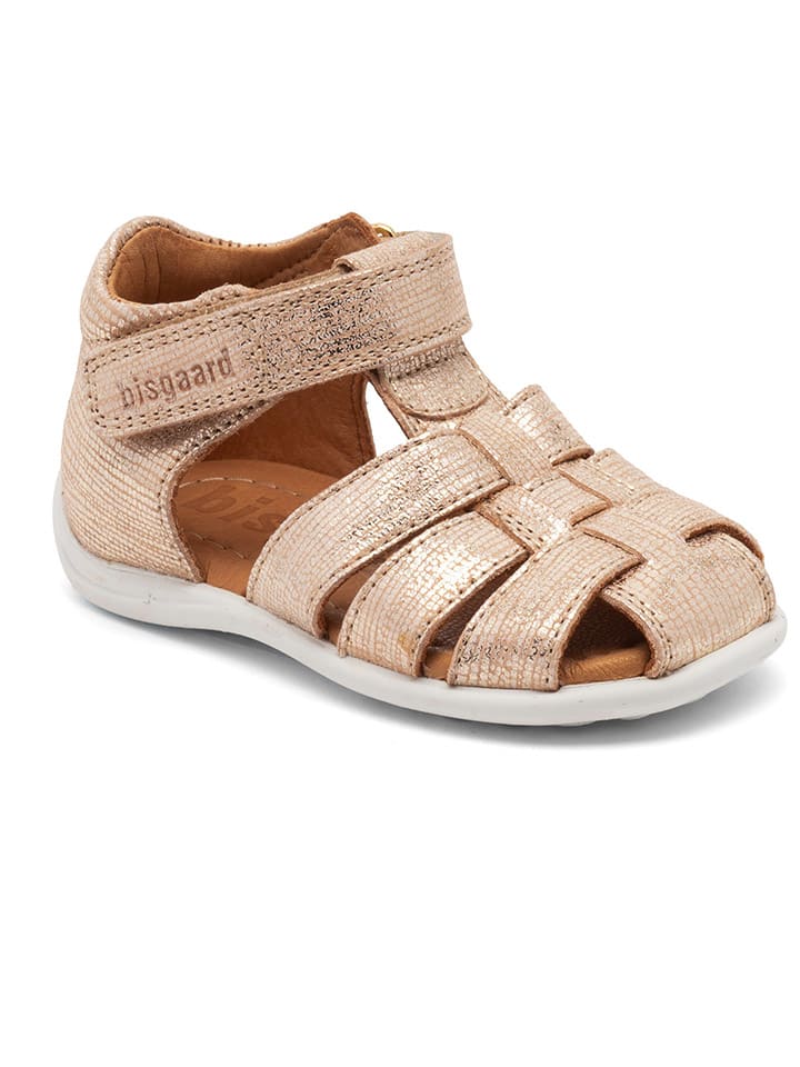 bisgaard Leder-Halbsandalen in Gold günstig kaufen