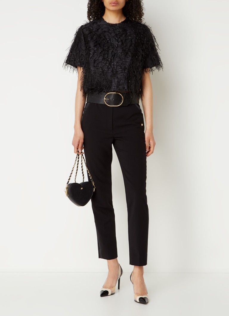 JOSH V Asher high-waist slim-fit trousers with side pockets