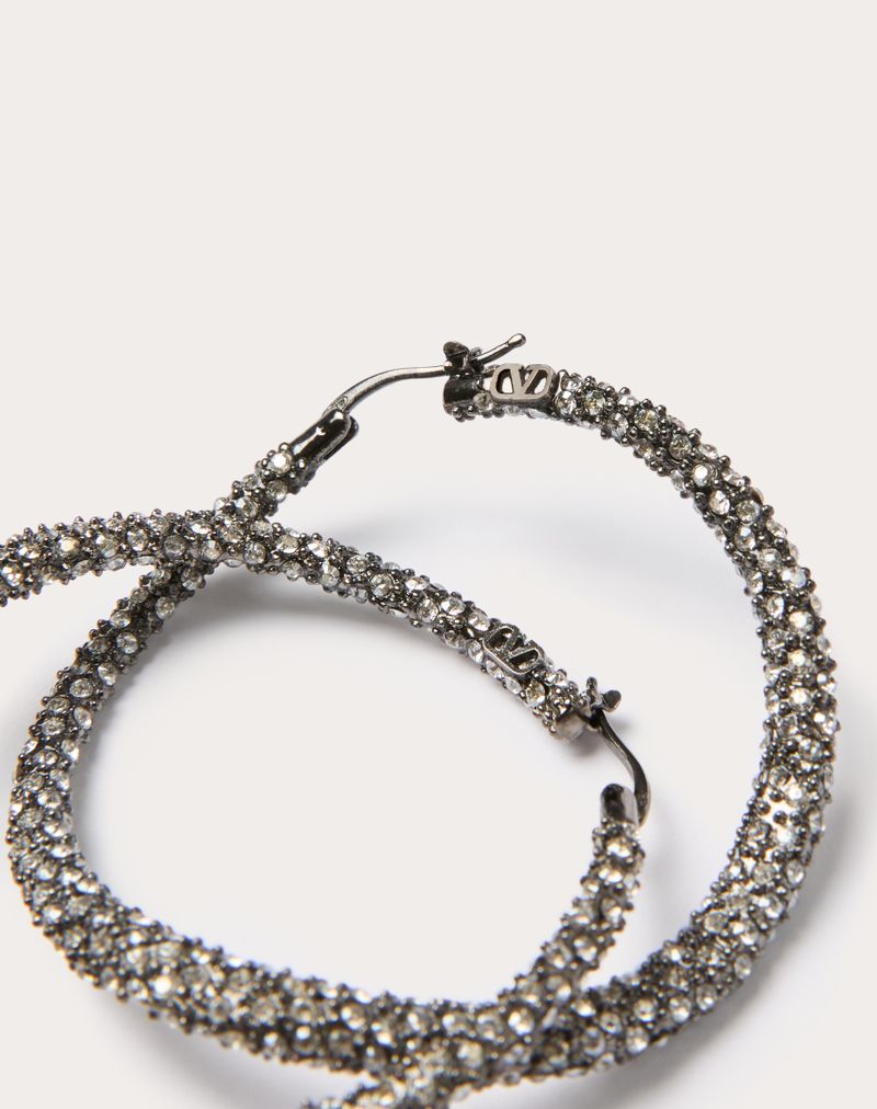 Shadowshine øreringe i metal og Swarovski® krystaller