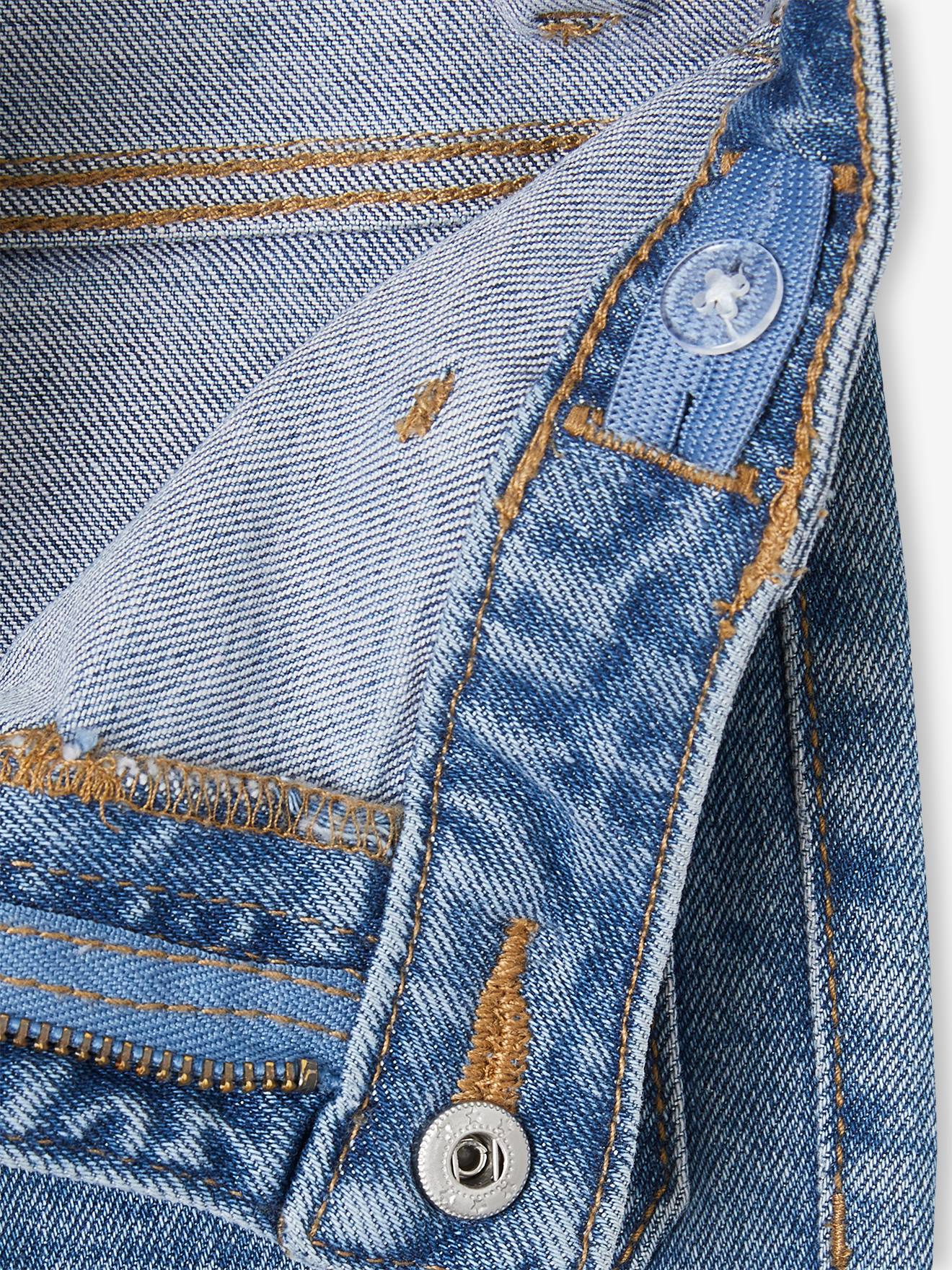Jean flare 7/8ème fille bleu jean