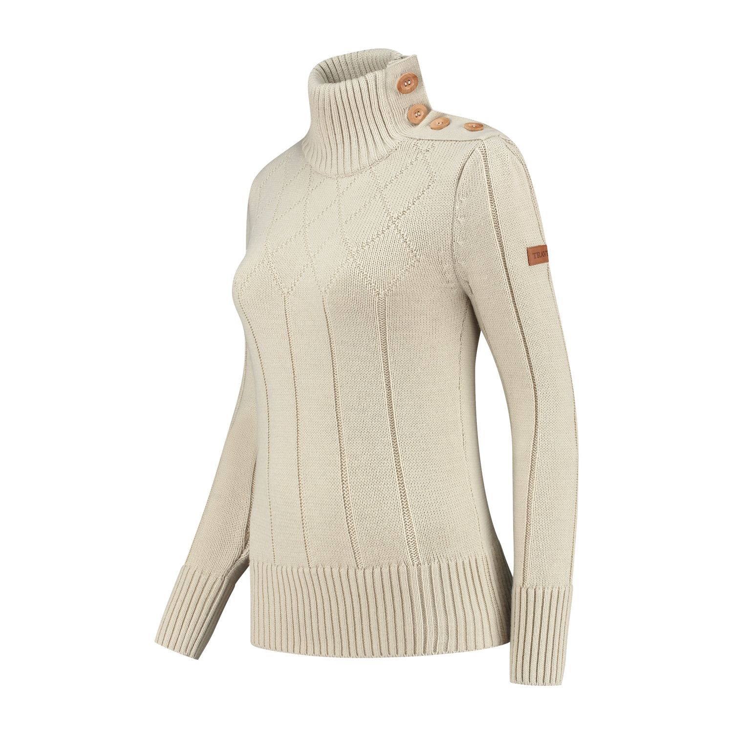 Travelin' Mora Ecru Damen Pullover