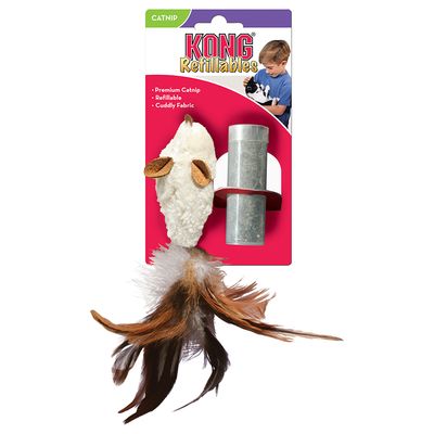 KONG Feather Mouse mit Katzenminze