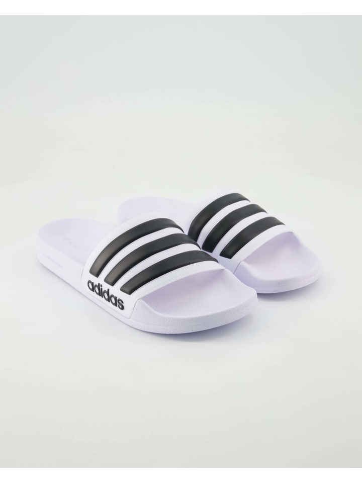 adidas Pantoletten in Weiß günstig kaufen