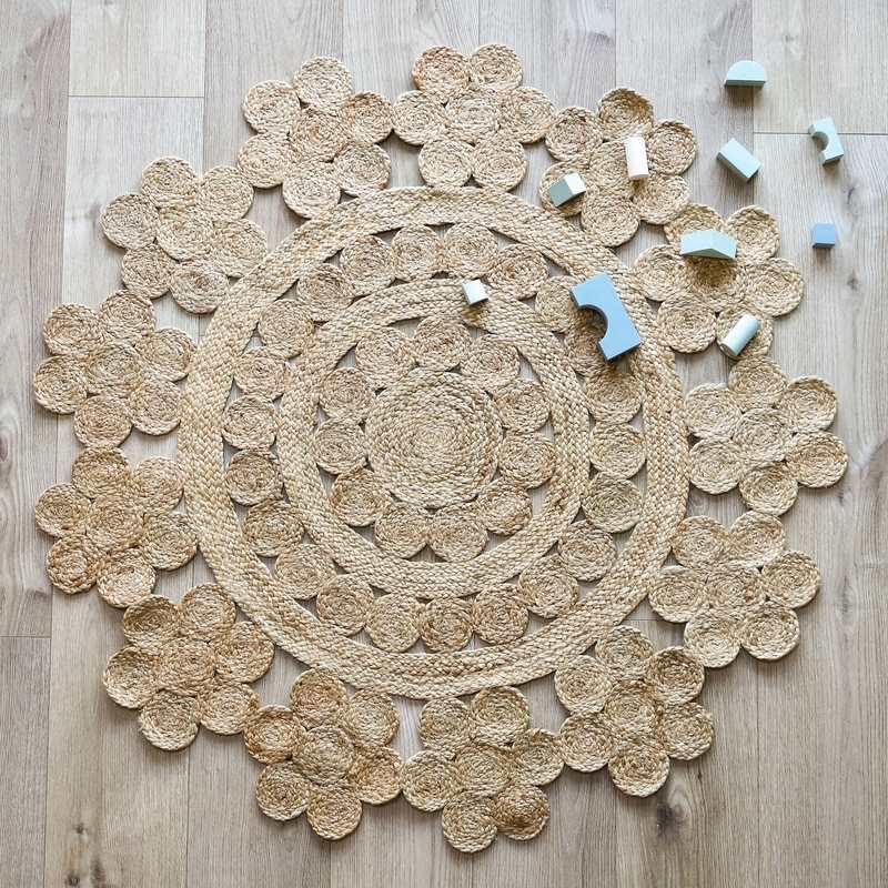 Tapis rond jute original 140cm MOORA