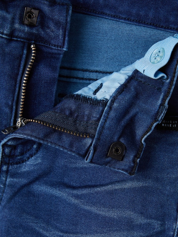 name it Stretch Jeans Slim Fit NKMTHEO in Dunkelblau günstig kaufen