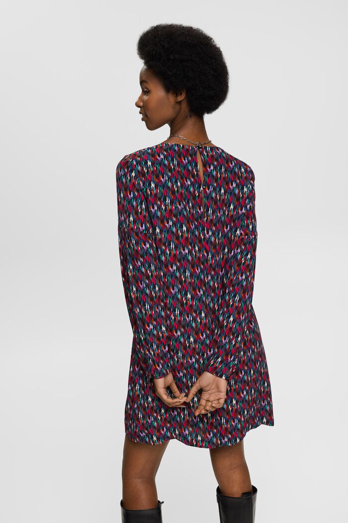 Gemustertes Minikleid aus Viskose
