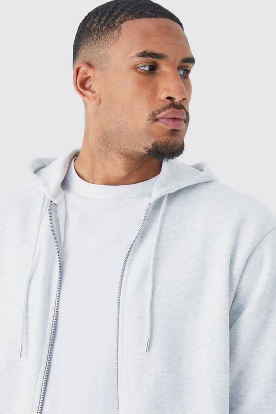Tall Basic Hoodie mit Reißverschluss