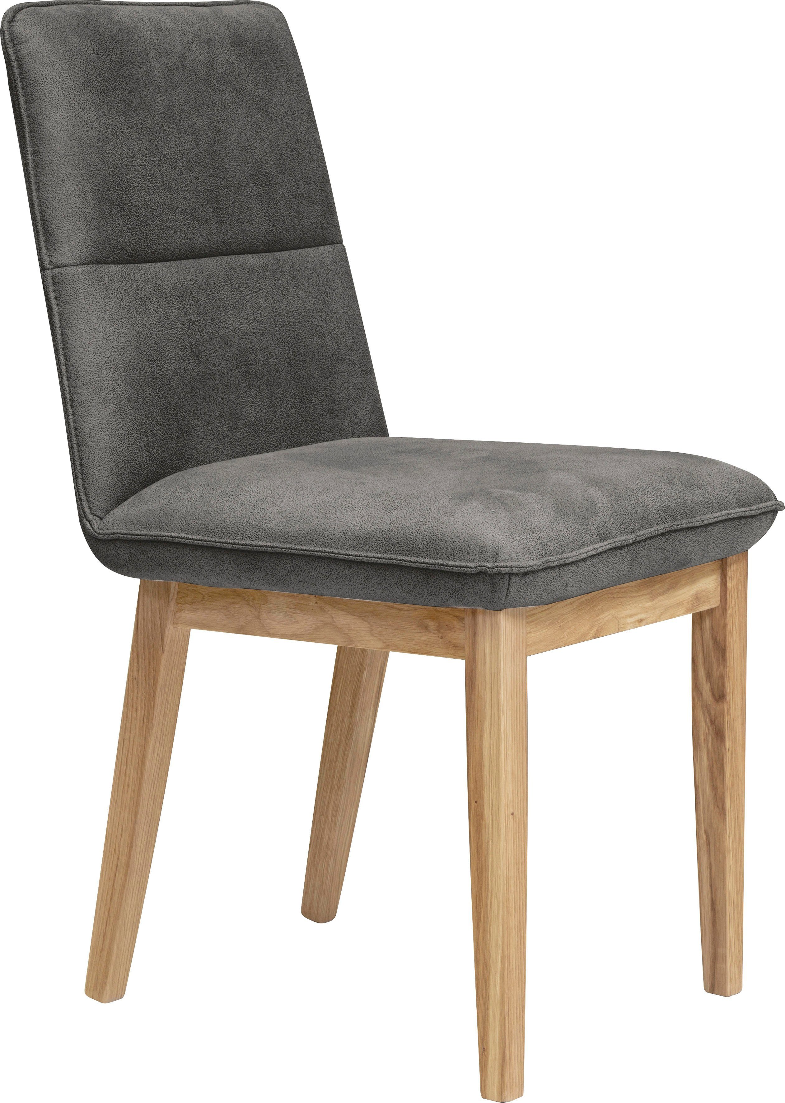 Home affaire 4-Fußstuhl Beluna (Set, 2 St), Gestell und Beine aus massiver Eiche