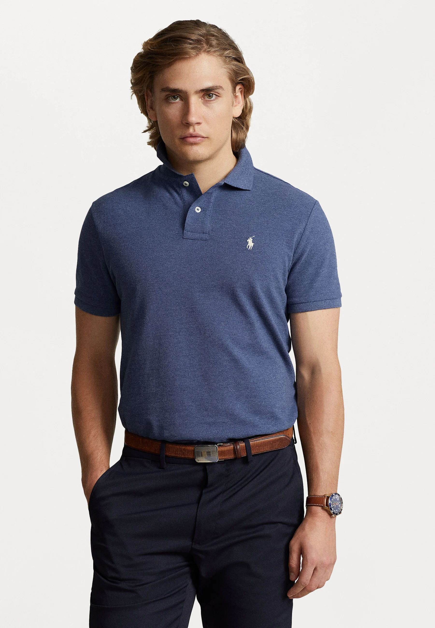 Polo Ralph Lauren SLIM FIT MESH SHIRT - Polo