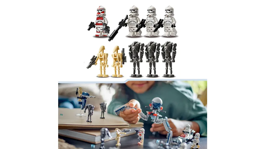 LEGO Star Wars 75372 Clone Trooper & Battle Droid Battle Pack Set
