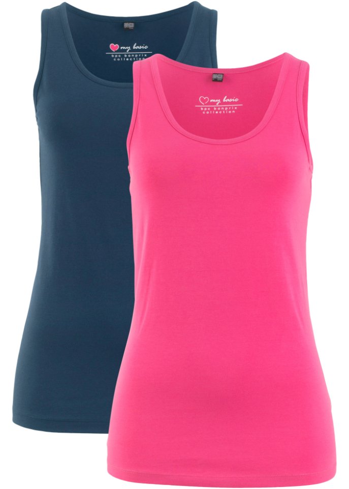 Stretch Tanktop, (2er Pack)