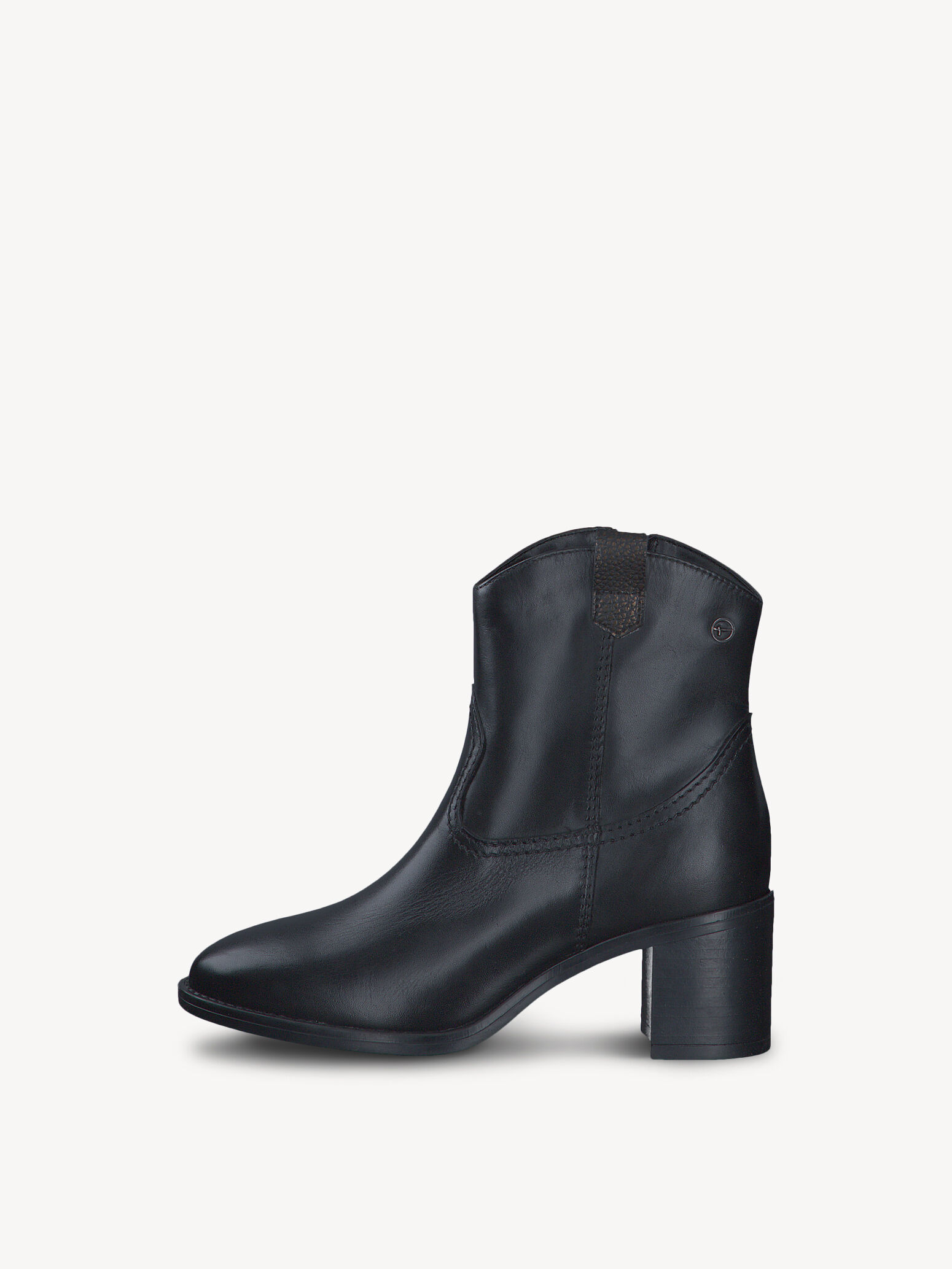 Bottes de cow-boy en cuir - noir