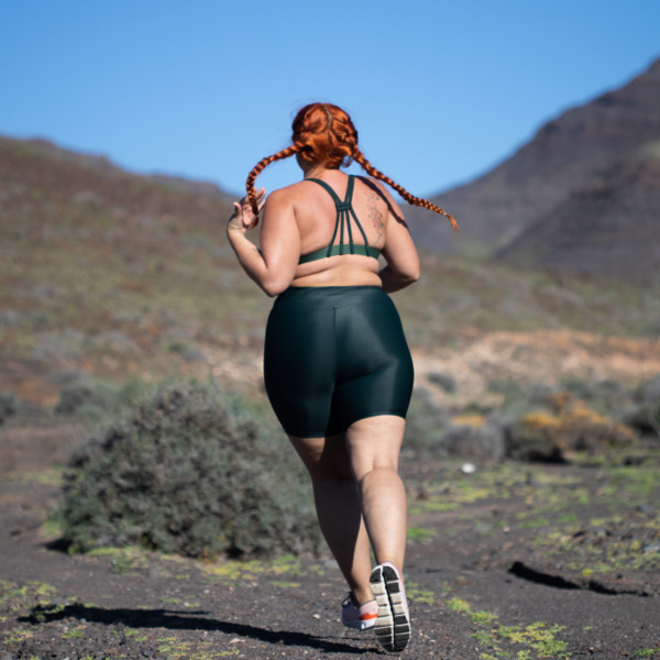 SHORT HIGH WAIST TIGHT  CHILL DARK GREEN Damen - Shorts