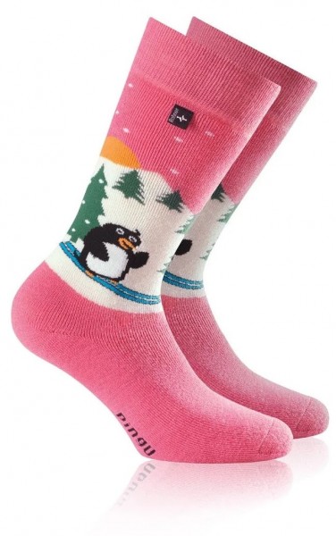 Rohner ~ Wintersocke Pinguin ~ Pink