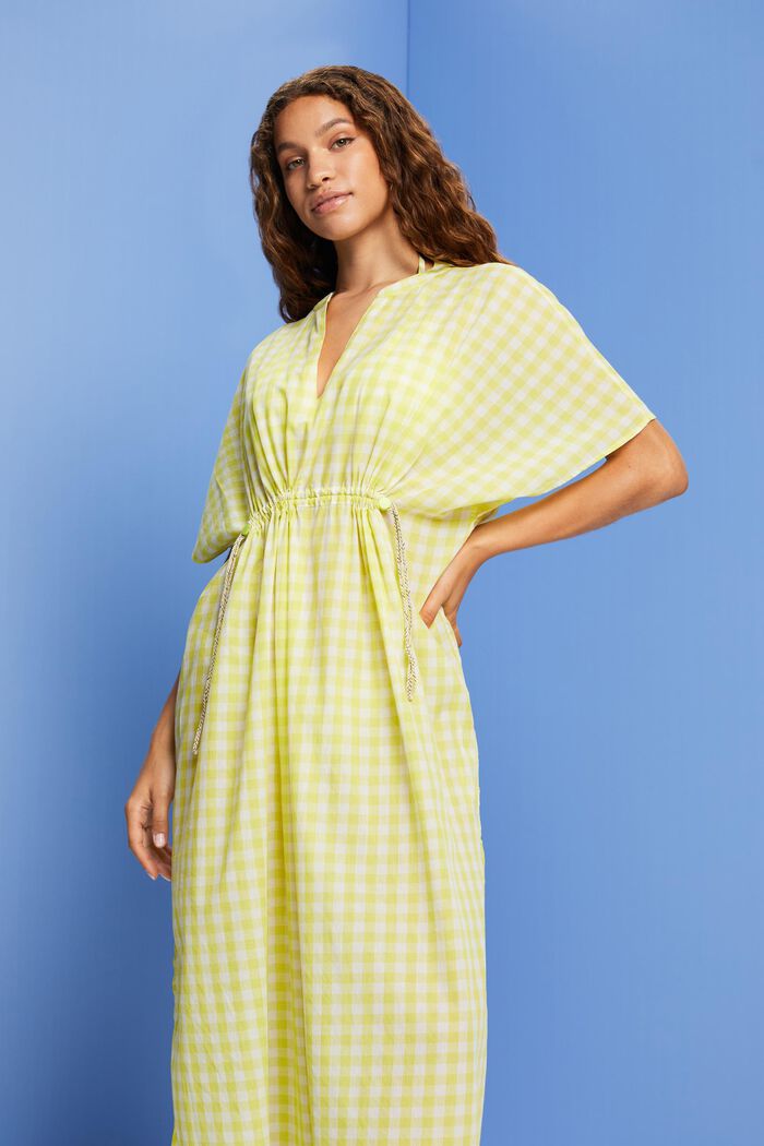 Kaftan-Strandkleid, 100 % Baumwolle