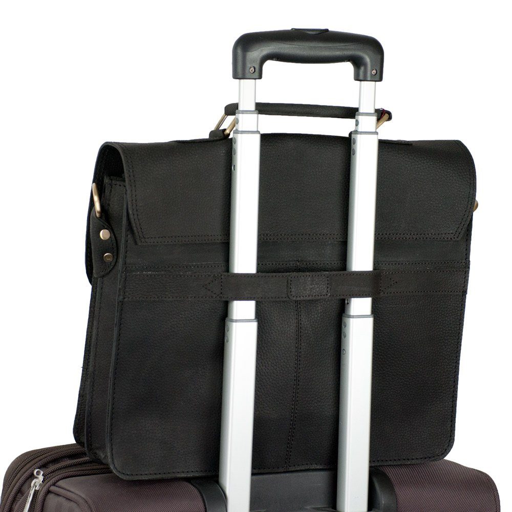 Jahn-Tasche Aktentasche Aktentasche / Businesstasche Gr. M, Leder Schwarz, Jahn-Tasche 410-n