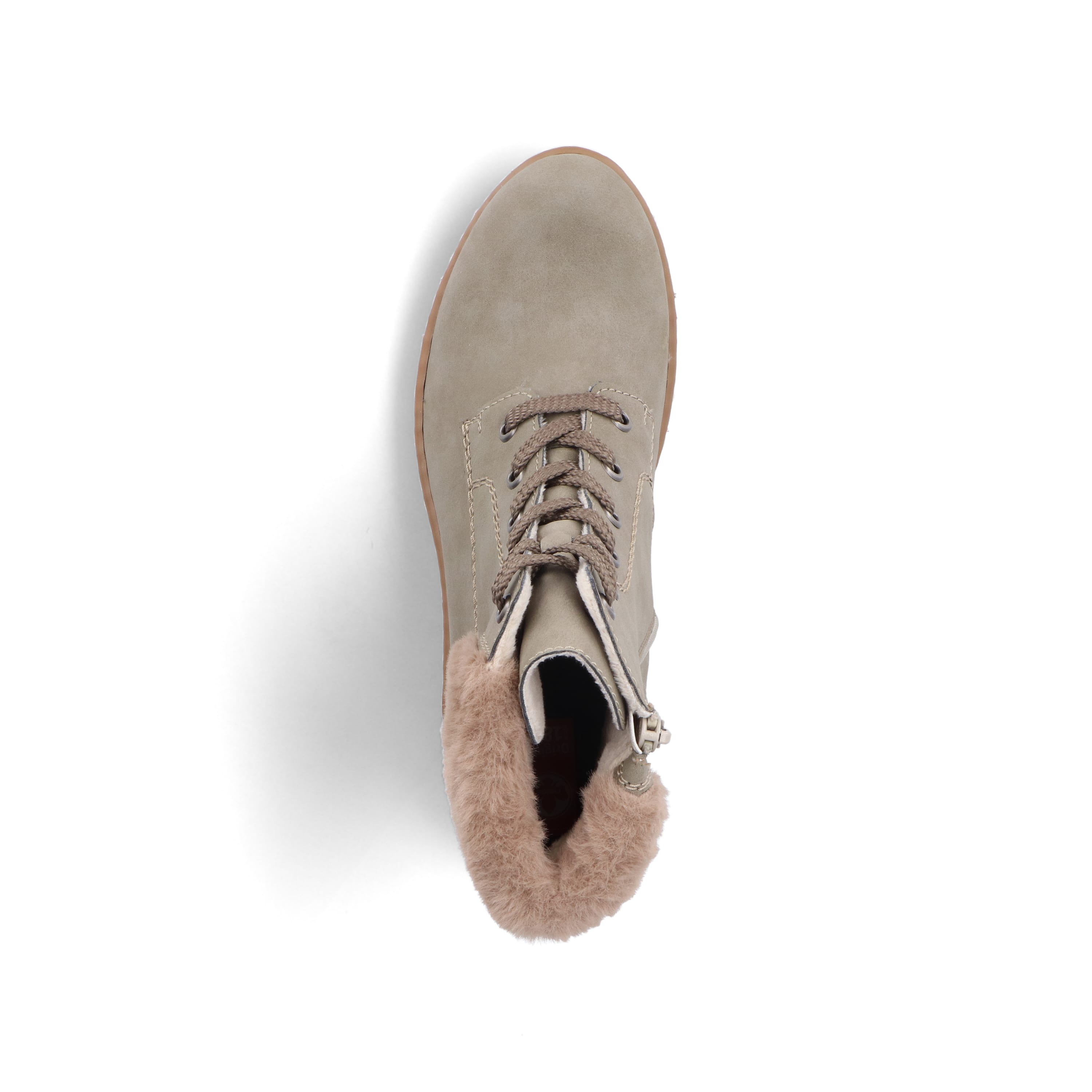 Rieker Damen Schnürstiefel khaki-braun