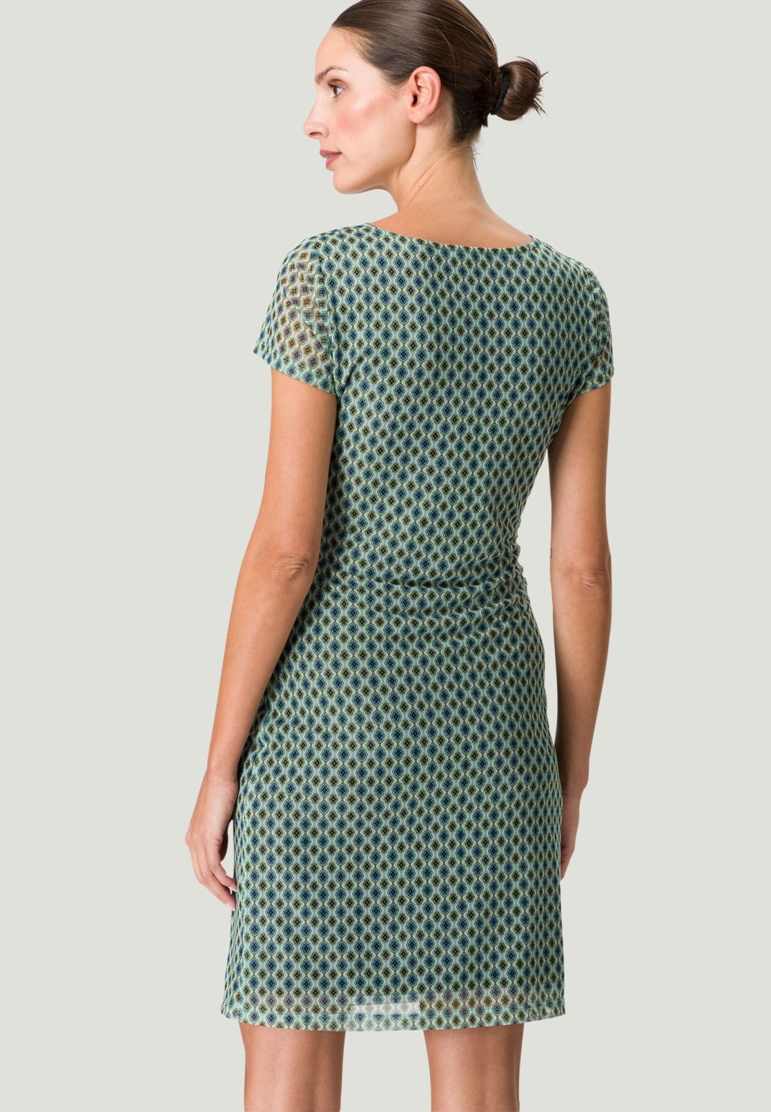 Minikleid mit Wasserfallausschnitt
