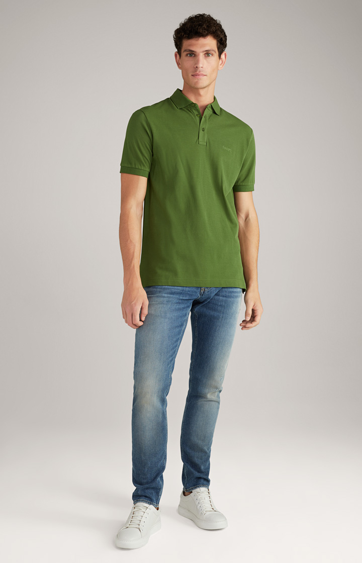 Baumwoll-Poloshirt Primus in Dunkelgrün
