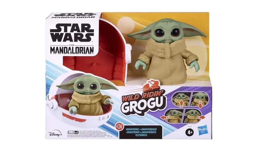 Hasbro - Star Wars Wild Ridin' Grogu, The Child Animatronic, Kombinationen aus Klang und Bewegung