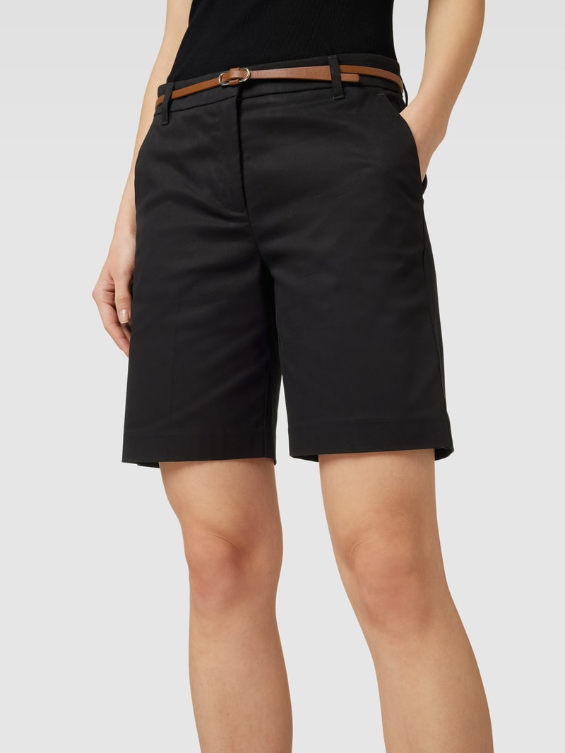Shorts mit Eingrifftaschen Modell 'By Days' in schwarz