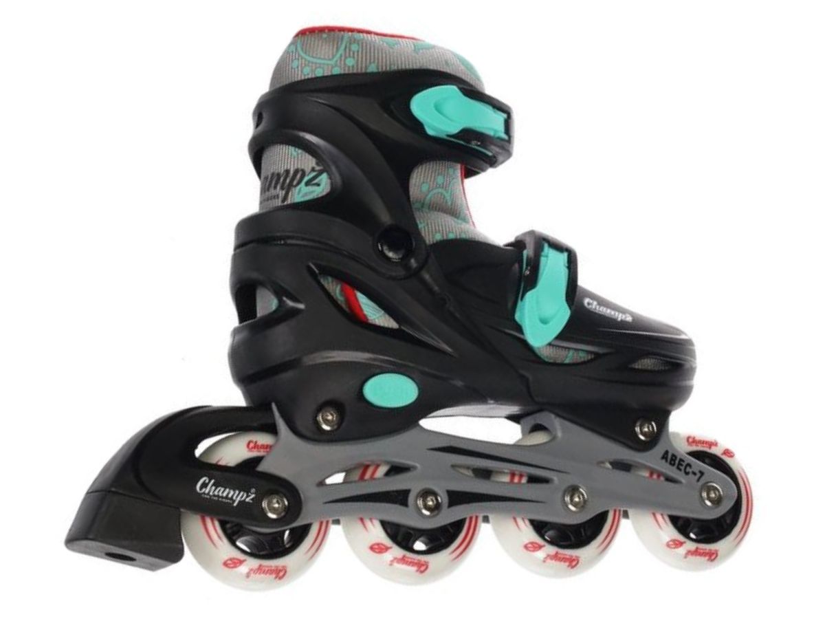 Champz Black ABEC7 Hardboot verstellbare Inline-Skates