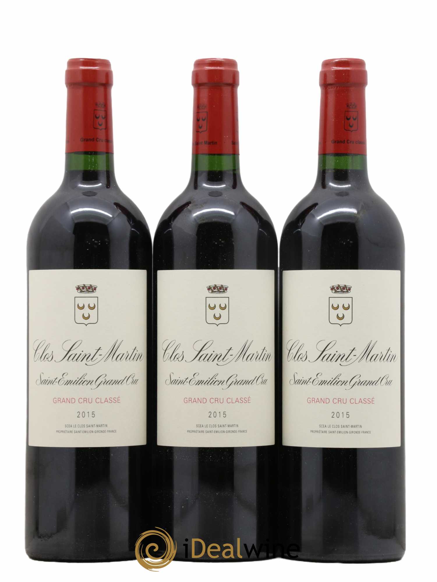 Clos Saint Martin Grand Cru Classé  2015 - Lot de 6 Bouteilles