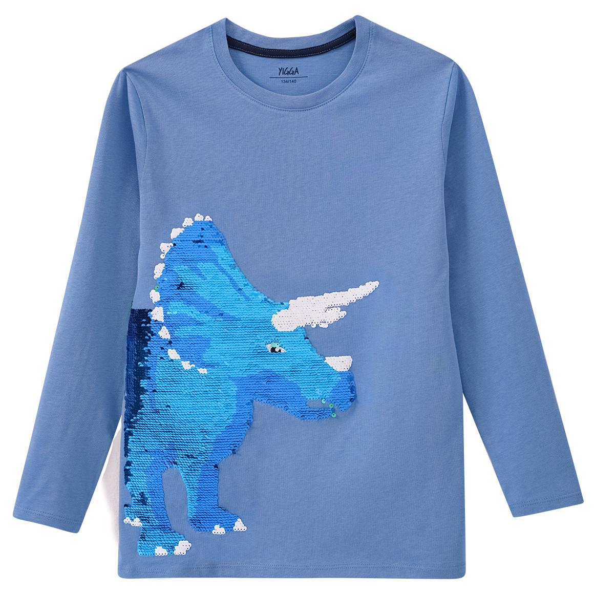Jungen Langarmshirt mit Wendepailletten