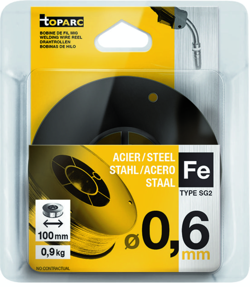 Gys 5193086593 Hitsauslanka terästä G3SI1 × 0,6 mm kela S100 0,9 kg