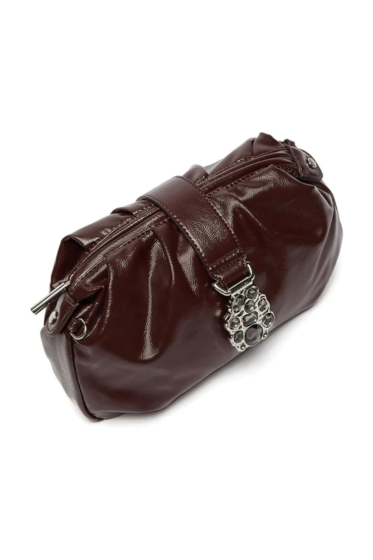 Liu Jo  Clutch-Tasche für Damen, abnehmbarer Schultergurt, einfarbig, mit Logo, Magnetverschluss
