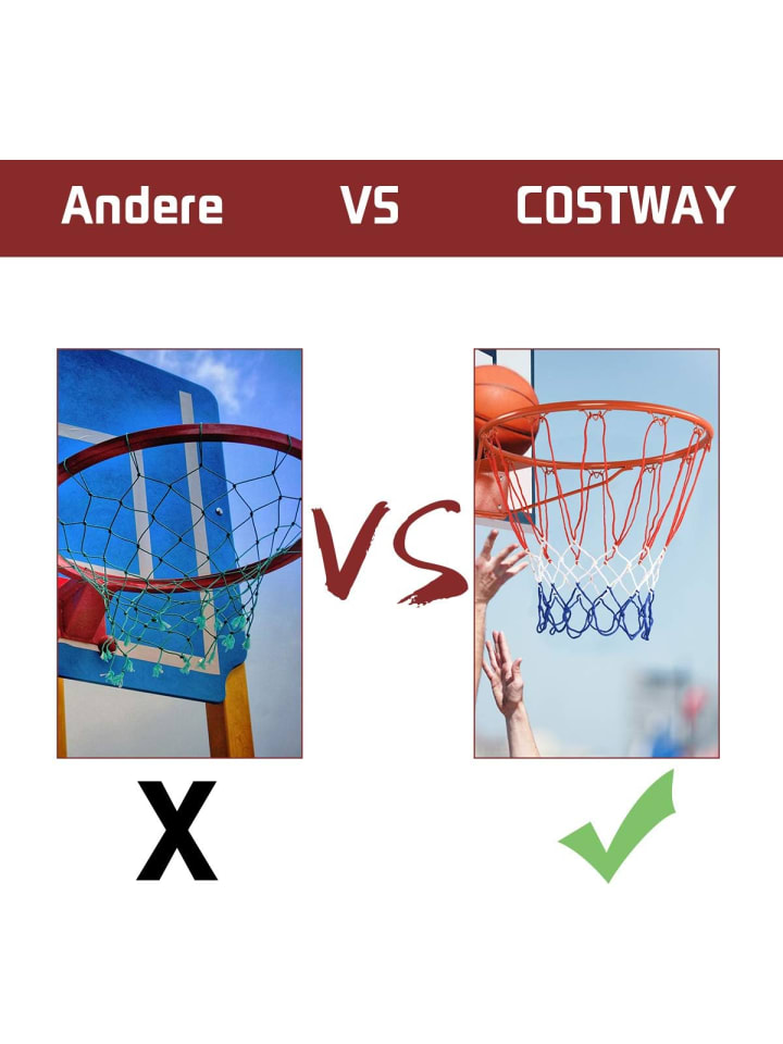 COSTWAY Basketballring in Orange günstig kaufen 45 x 45 cm
