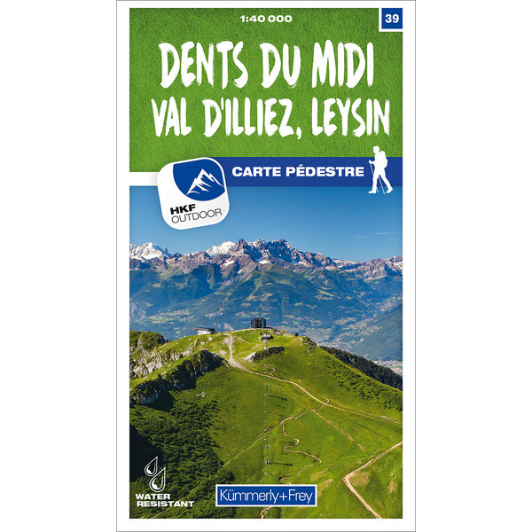 DENTS DU MIDI, VAL D' ILLIEZ, LEYSIN 39 WANDERKARTE 1:40 000 - Wanderkarte
