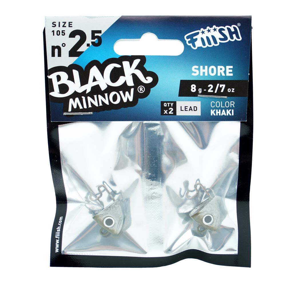 Fiiish Black Minnow 105 Shore 8g Jigghoder (X2)