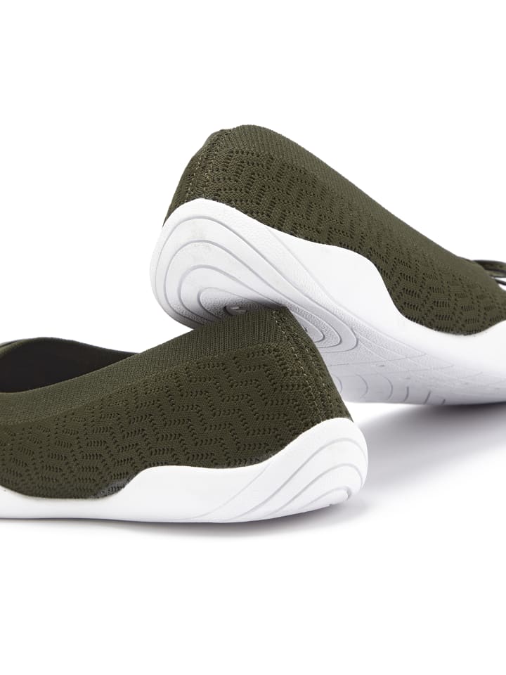 LASCANA Sneaker Ballerinas in olivgrün günstig kaufen