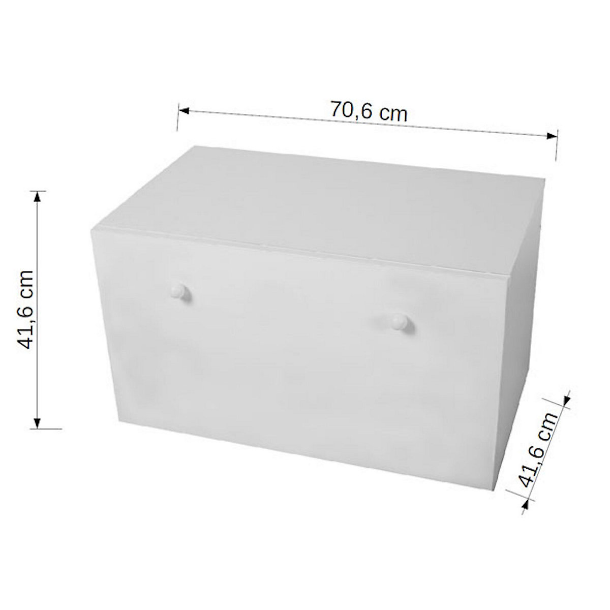 Spielzeugtruhe Sitztruhe Inga 70cm Motiv wählbar mit 1 Schublade