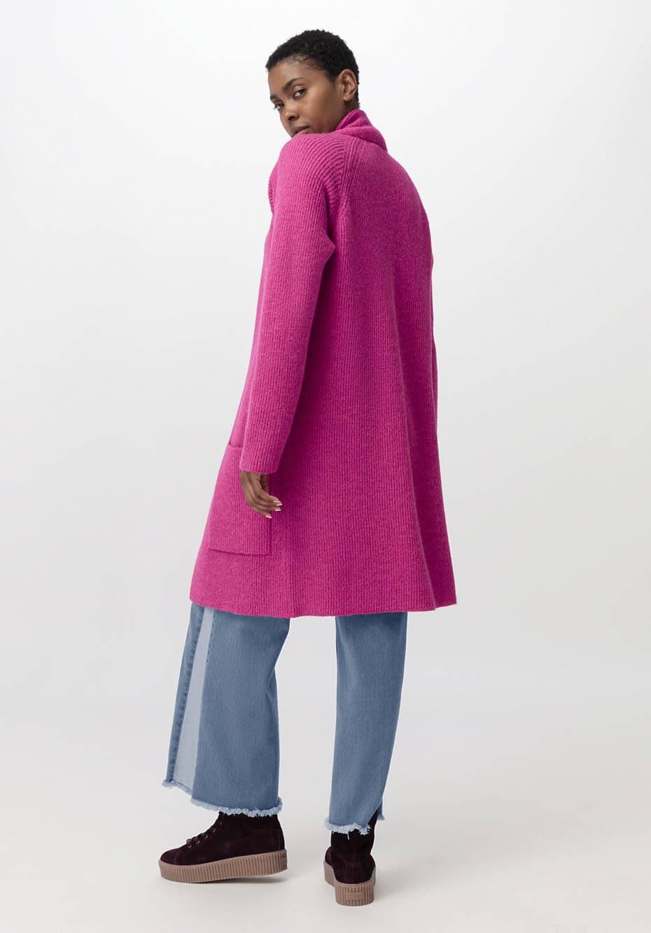 Strickjacke aus reinem Baby-Alpaka