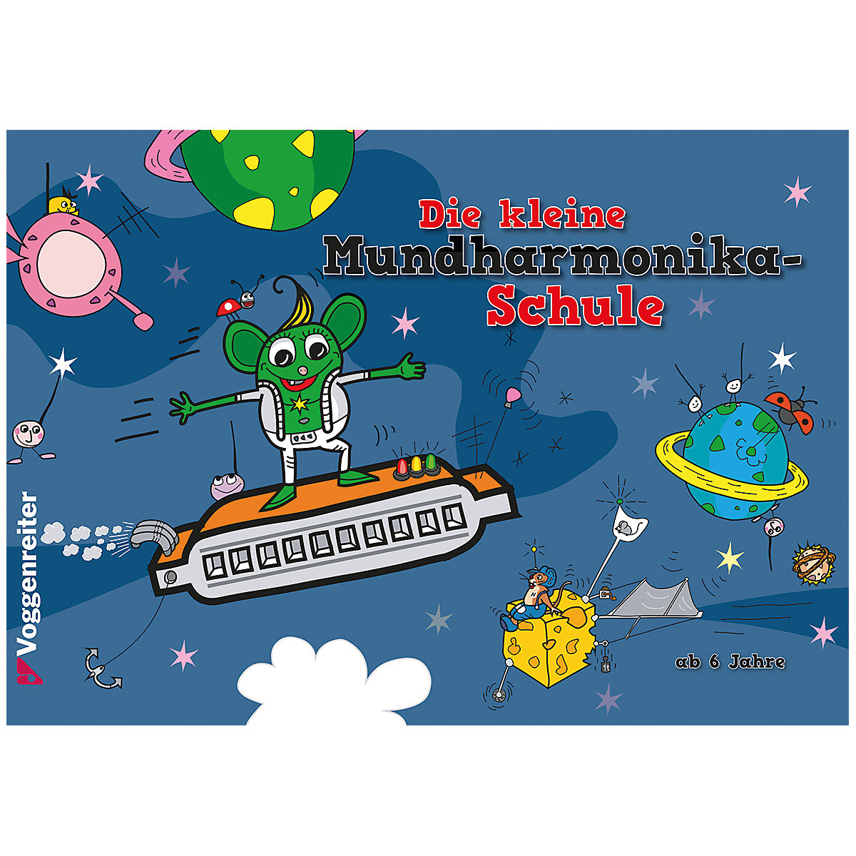 Das bunte Mundharmonika-Set