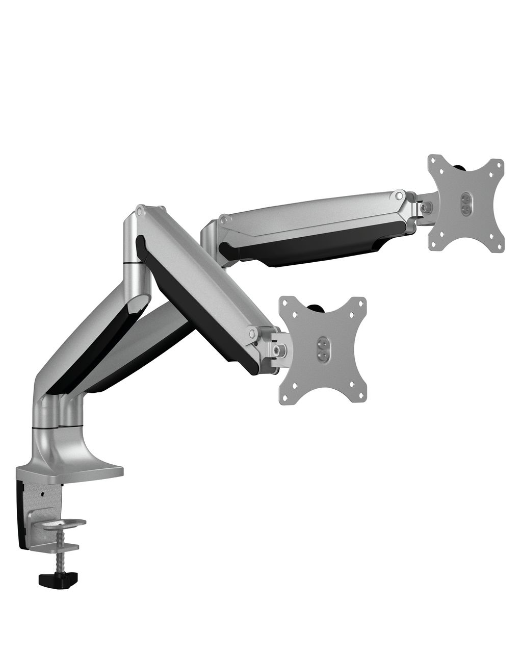 ICY BOX IB-MS504-T, Monitorständer, Tischhalterung für zwei Monitore bis zu 32