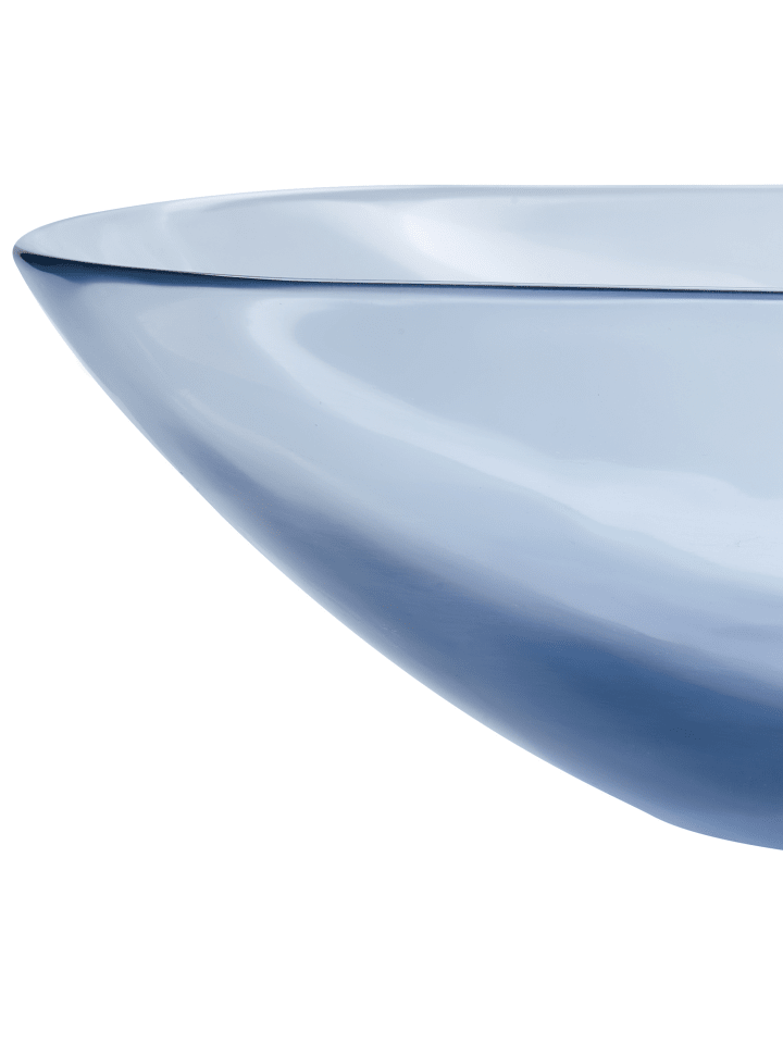 Beliani Waschbecken MOENGO in Transparent/Blau - (W) 54 x (H) 15 x (L) 36 cm günstig kaufen onesize