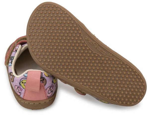Pegres ~ LowCut Textil Sneaker ~ Pink Donut