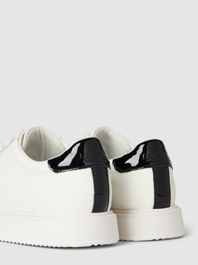 Sneaker mit Logo-Stitching Modell 'ANGELINE' in weiß