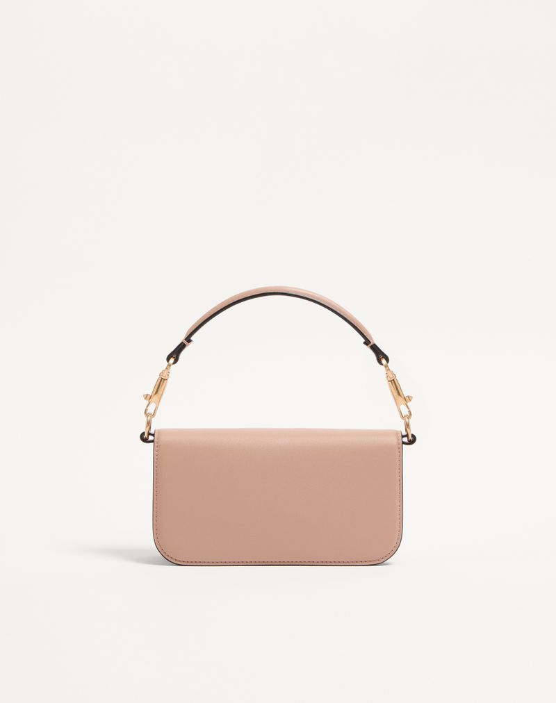 Bolsa de ombro pequena Valentino Garavani Locò com logotipo de joia