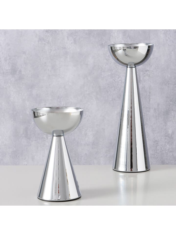 Boltze 2er-Set: Kerzenständer ''Luena'' in Silber günstig kaufen onesize